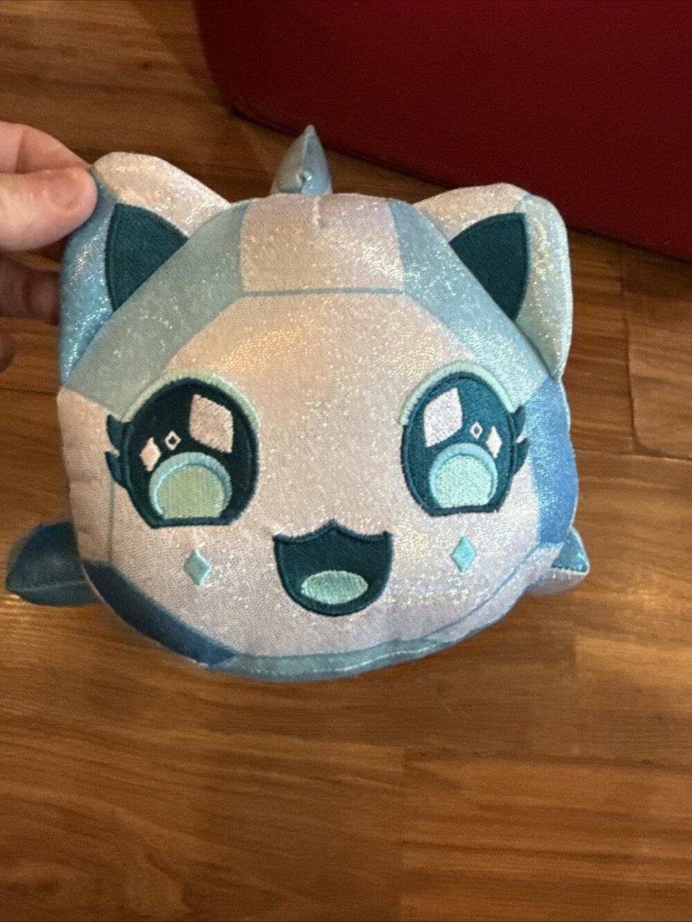 Aphmau Meemeow Blue Diamond Plush Sparkle Sapphire Stuffed Animal Cat Kitty